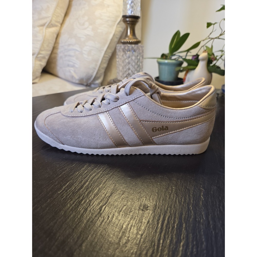 NEW! Gola Women's Bullet Pearl Trainers Suede Casual Sneakers Bone Size 7.5 $120 - Picture 10 of 14